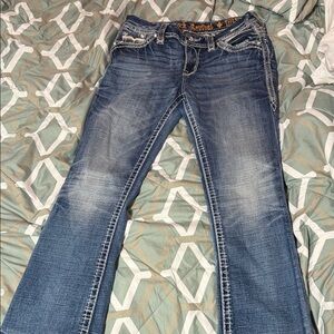 Rock Revival Faded Blue Boot Cut Jeans